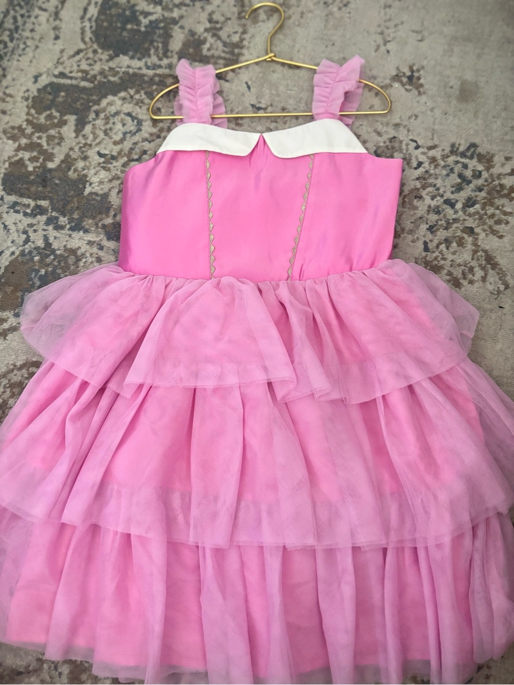 Janie and Jack Pink Ruffled Tulle Dress (Aurora)